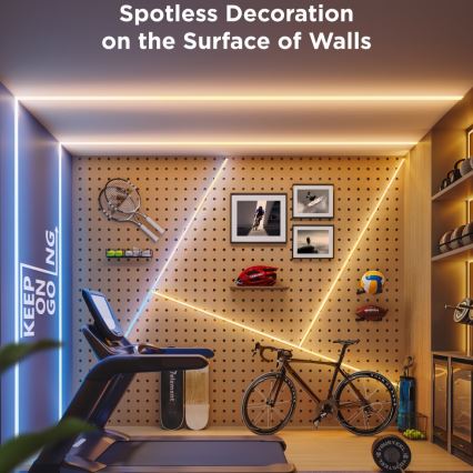 Govee - LED RGBICW Himmennettävä nauha COB 3780 diodes 3m Wi-Fi Matter