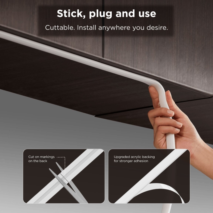 Govee - LED RGBICW Himmennettävä nauha COB 3780 diodes 3m Wi-Fi Matter