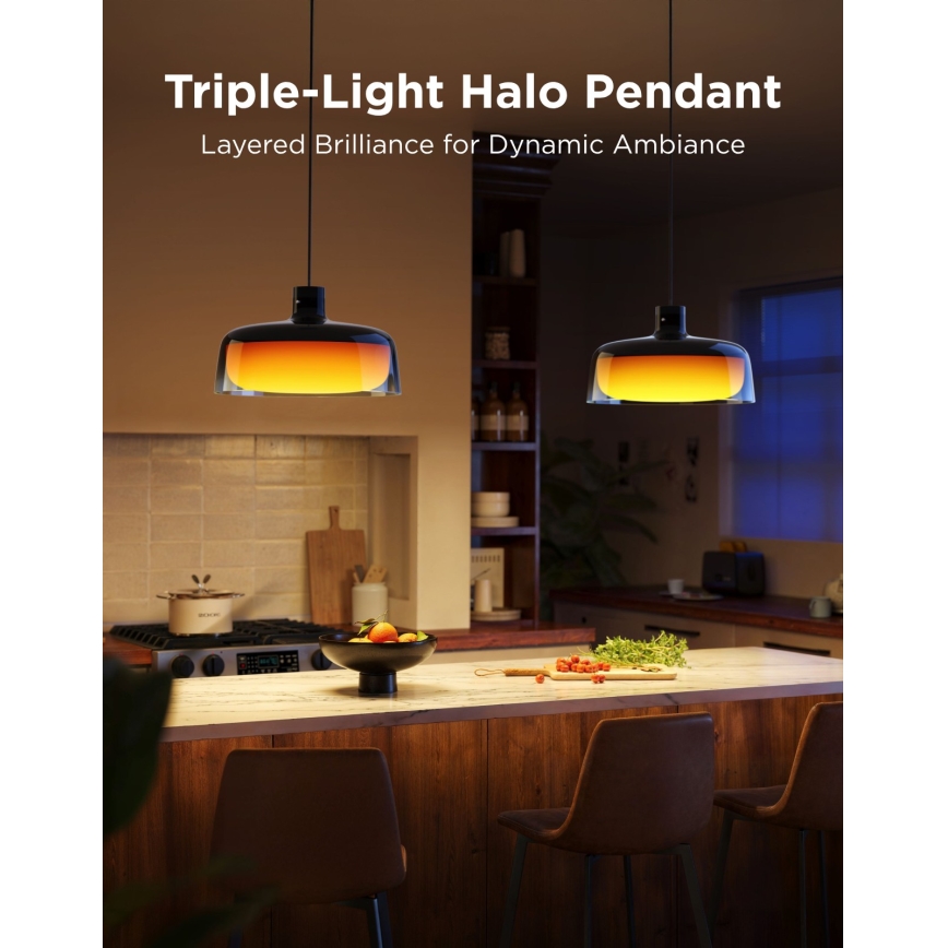 Govee - LED RGBICWW himennettävä vaijeririippuvalaisin LED/21W/230V Matter Wi-Fi