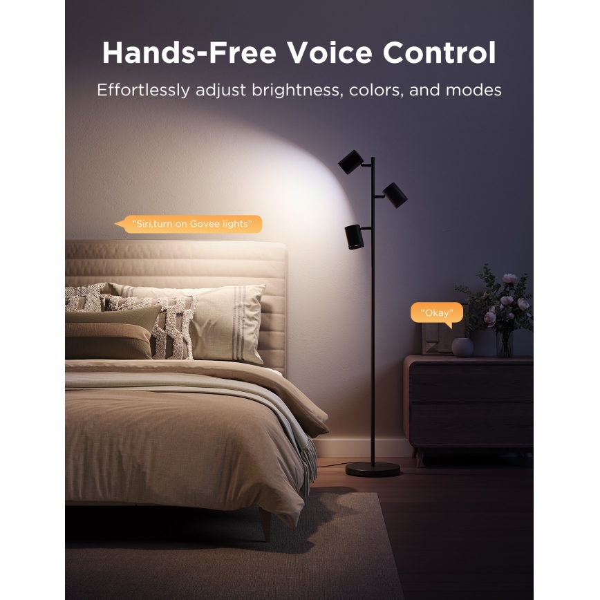 Govee - LED RGBICWW Himmennettävä lattiavalaisin TREE MATTER LED/48W/230V Wi-Fi