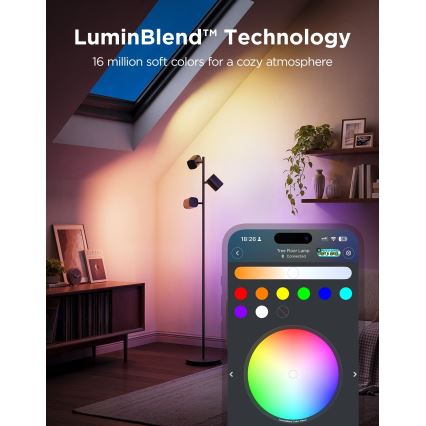 Govee - LED RGBICWW Himmennettävä lattiavalaisin TREE MATTER LED/48W/230V Wi-Fi