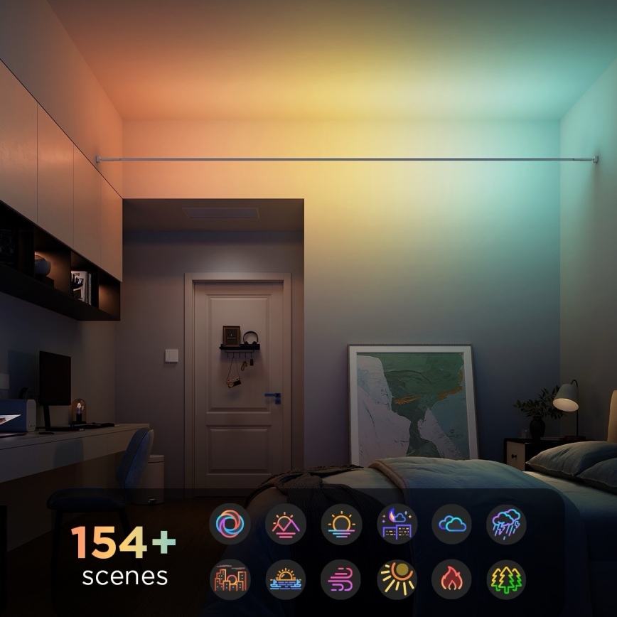 Govee - LED RGBICWW riippuva LED-nauha/36W/24V 4m Skyline Matter Wi-Fi