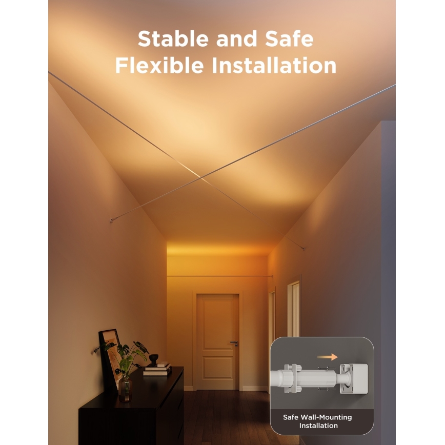 Govee - LED RGBICWW riippuva LED-nauha/36W/24V 4m Skyline Matter Wi-Fi