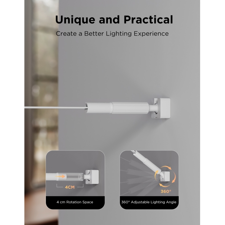 Govee - LED RGBICWW riippuva LED-nauha/36W/24V 4m Skyline Matter Wi-Fi