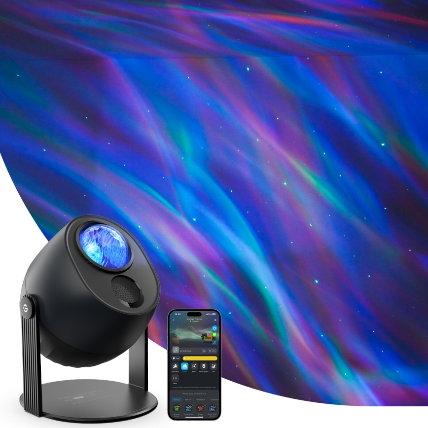 Govee - LED RGBW Galaxy Valaistusprojektori Pro Wi-Fi Matter