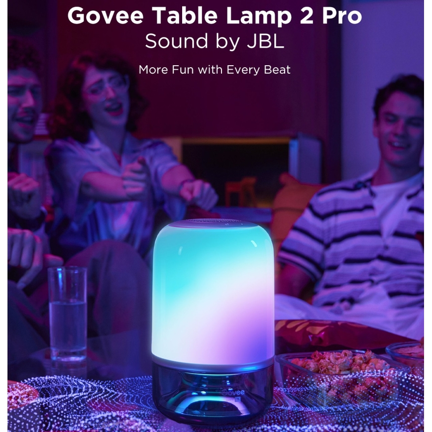 Govee - LED RGBW Himmennettävä pöytälamppu kaiuttimella LED/36W/12V Wi-Fi
