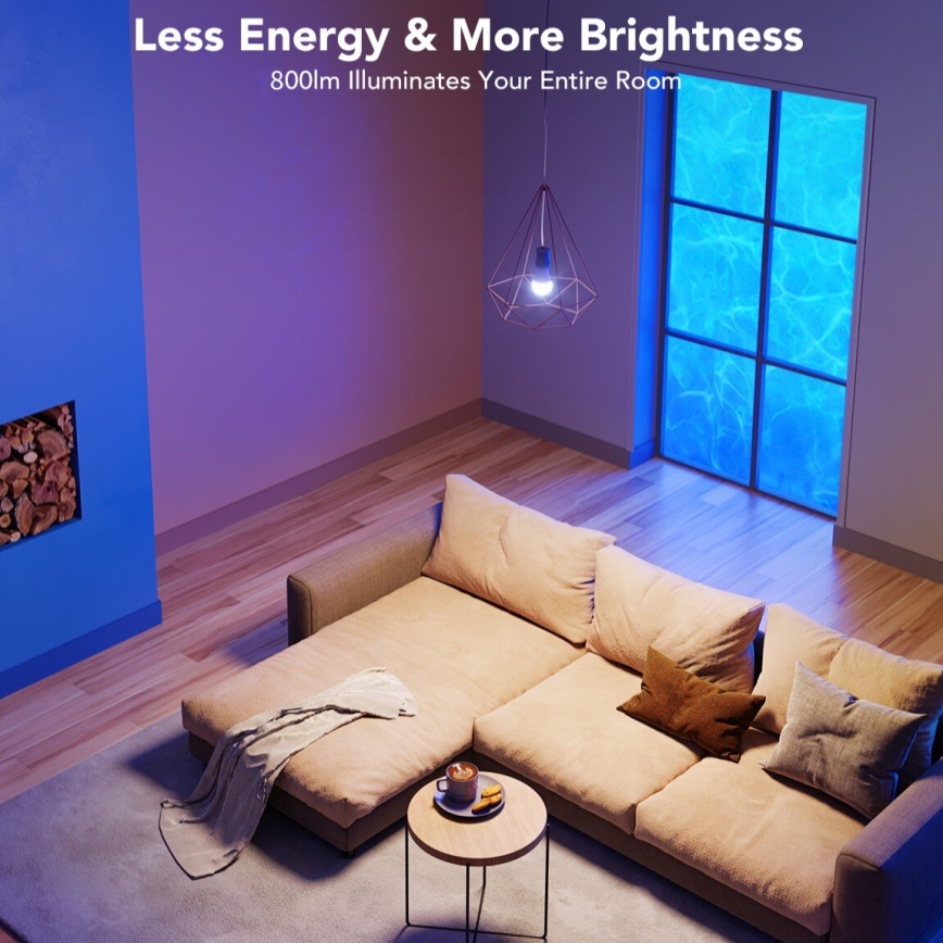 Govee - LED RGBWW Himmennettävä lamppu Smart E27/9W/230V 2700-6500K Wi-Fi