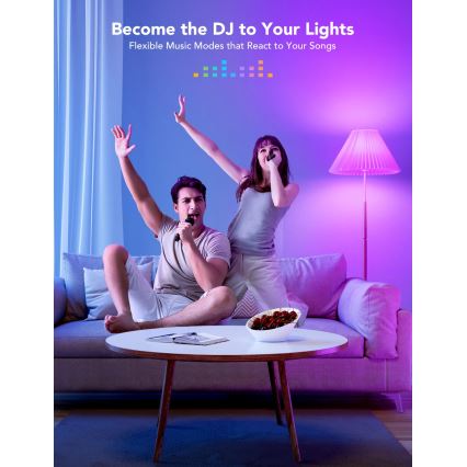Govee - LED RGBWW Himmennettävä lamppu Smart E27/9W/230V 2700-6500K Wi-Fi