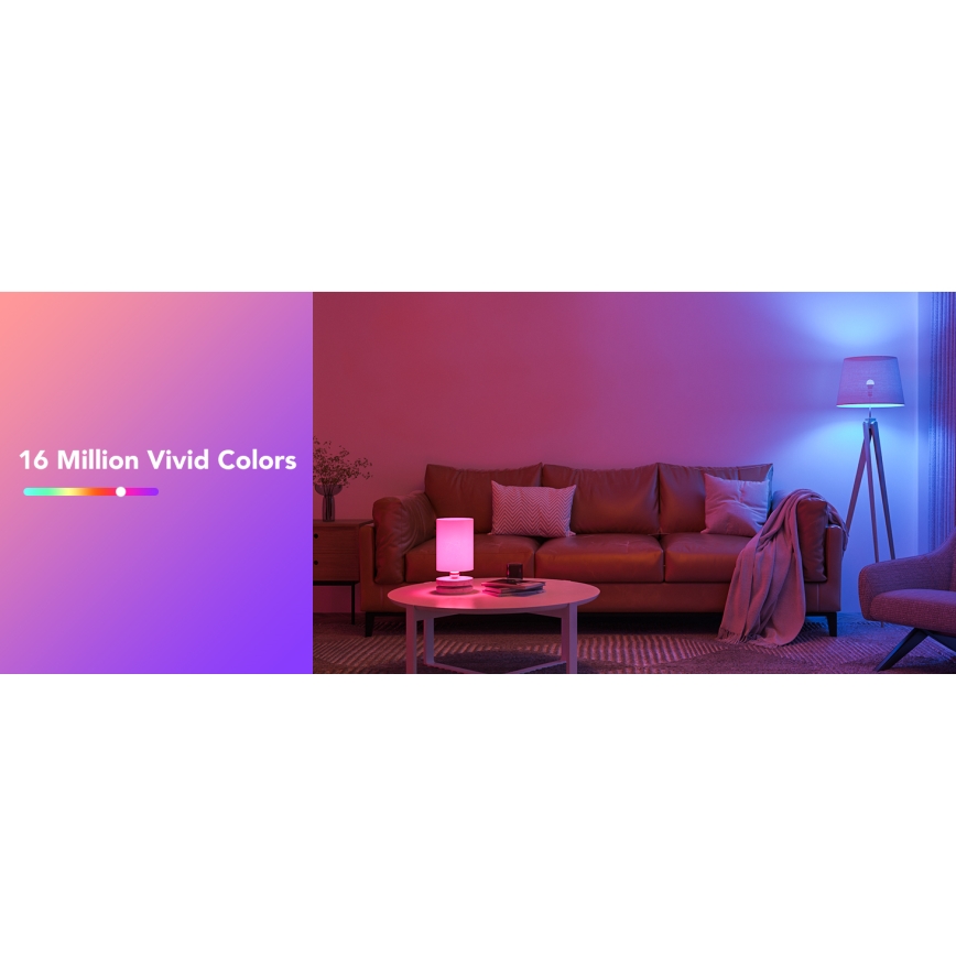 Govee - LED RGBWW Himmennettävä lamppu Smart E27/9W/230V 2700-6500K Wi-Fi
