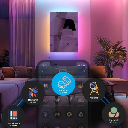 Govee - LED RGBWWIC Himmennettävä nauha Nauha Valaistus 2 Pro 5m Wi-Fi Matter