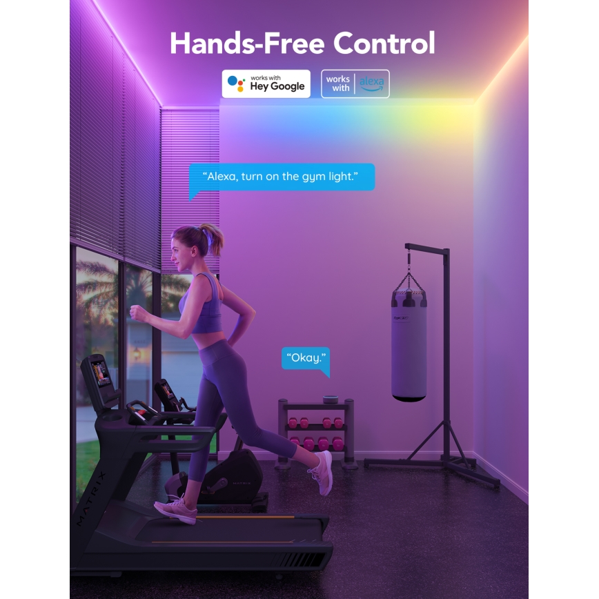 Govee - M1 PRO PREMIUM Smart RGBICW+ LED-nauha 2m Wi-Fi Matter