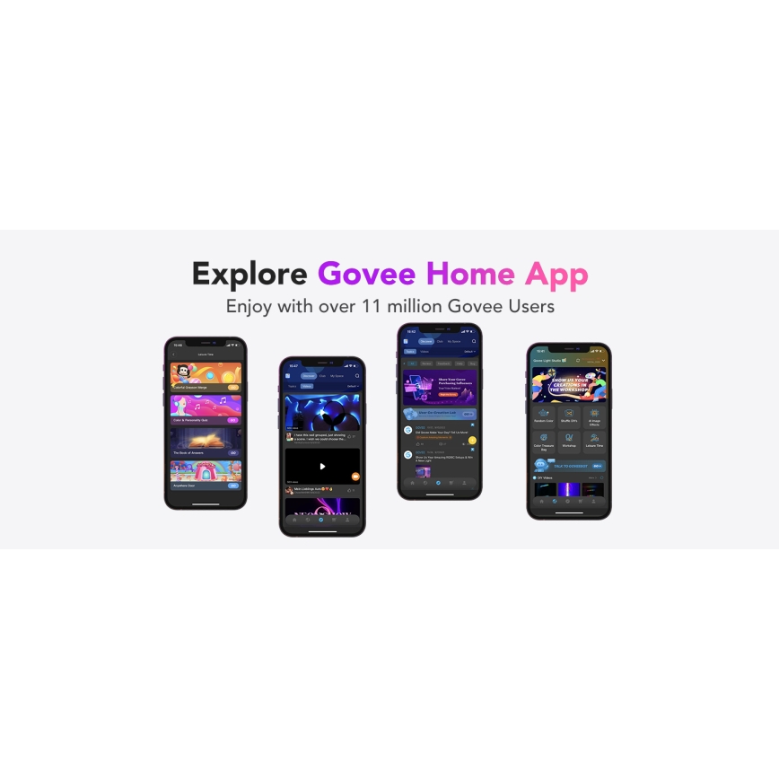 Govee - M1 PRO PREMIUM Smart RGBICW+ LED-nauha 2m Wi-Fi Matter