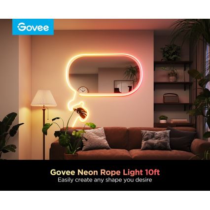 Govee - Neon 2 MATTER taivutettava LED-nauha 3m RGBIC Wi-Fi IP67