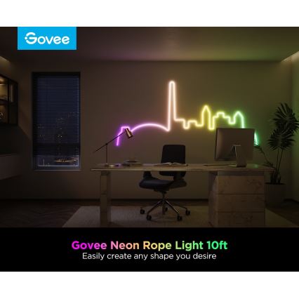 Govee - Neon 2 MATTER taivutettava LED-nauha 3m RGBIC Wi-Fi IP67