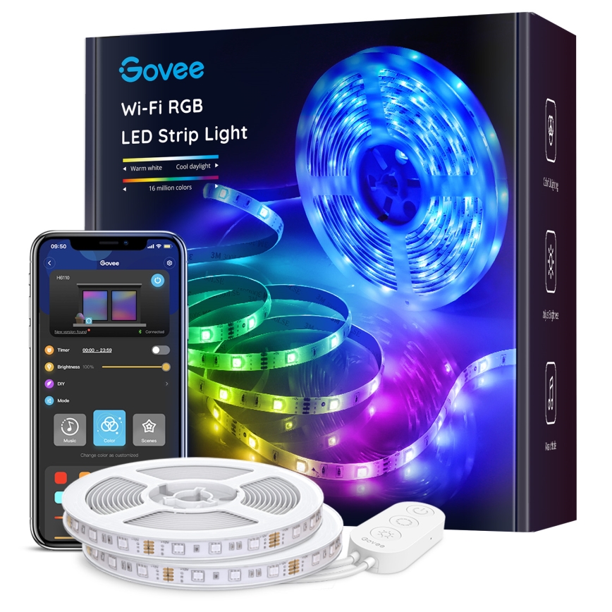 Govee - RGB-himennettävä nauha SMART LED/36W/24V 10m Wi-Fi