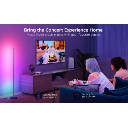 Govee - RGBICW Smart Kulma Floor Lamp Wi-Fi