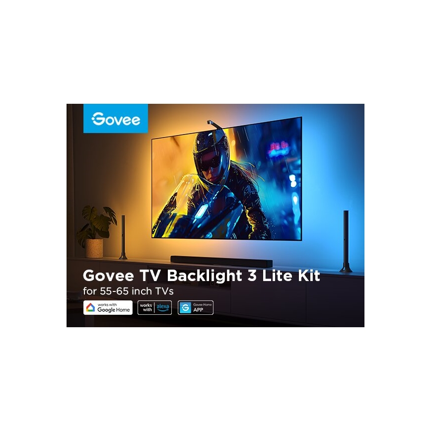 Govee - SETTI 2x Backlight TV 55-65" SMART LED taustavalo RGBICW Wi-Fi
