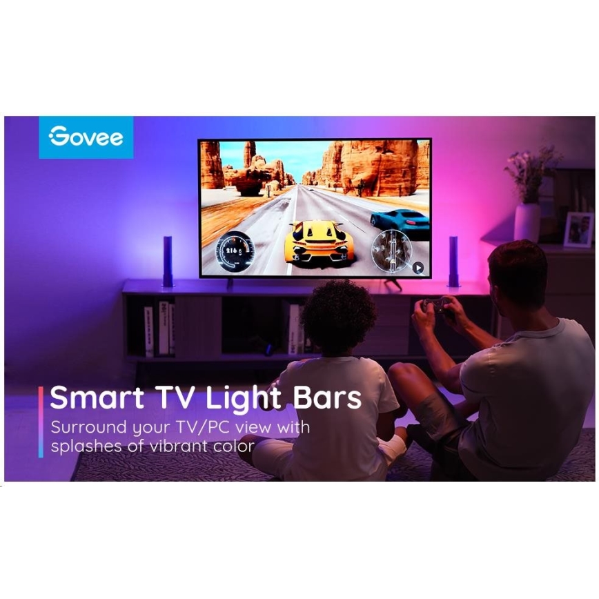 Govee - SETTI 2x Flow Plus SMART LED TV & Gaming - RGBICWW Wi-Fi