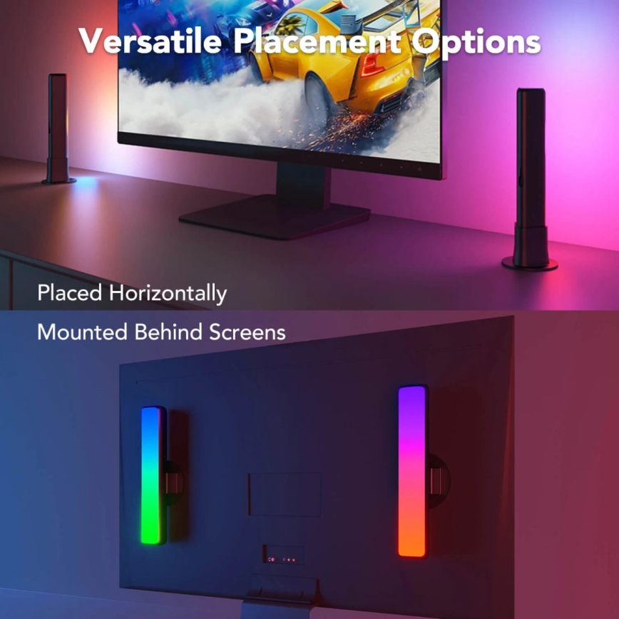 Govee - SETTI 2x Flow Plus SMART LED TV & Gaming - RGBICWW Wi-Fi