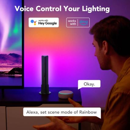Govee - SETTI 2x Flow Plus SMART LED TV & Gaming - RGBICWW Wi-Fi
