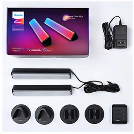 Govee - SETTI 2x Flow Plus SMART LED TV & Gaming - RGBICWW Wi-Fi
