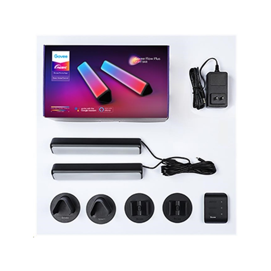 Govee - SETTI 2x Flow Plus SMART LED TV & Gaming - RGBICWW Wi-Fi