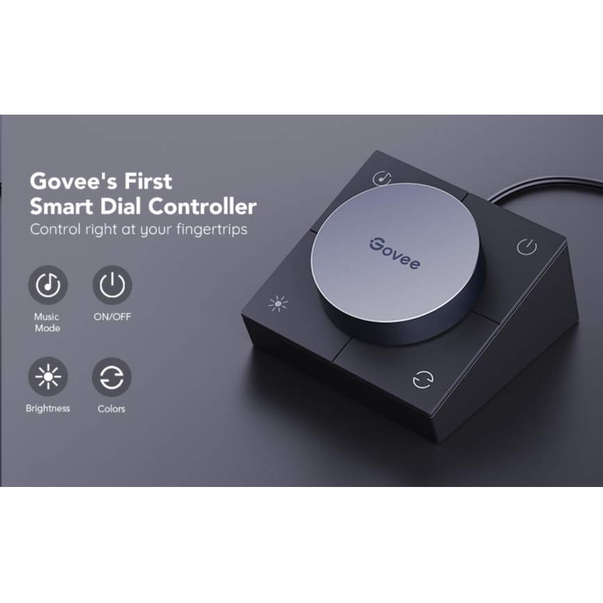 Govee - SETTI 2x Smart Gaming Wi-Fi LED RGBIC Panels + Smart Dual + kauko-ohjaus