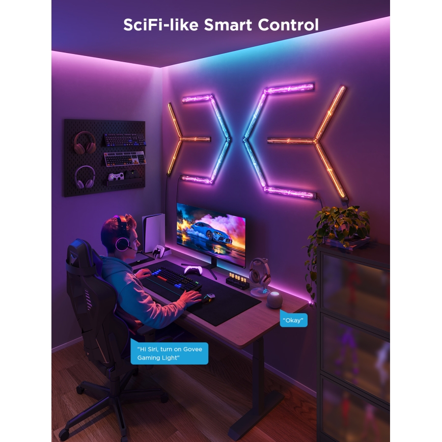 Govee - Smart Gaming (4+1) seinävalaisin RGBIC Wi-Fi