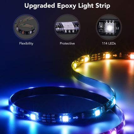 Govee - TV 55-65 älykäs LED-taustavalo RGBIC Wi-Fi