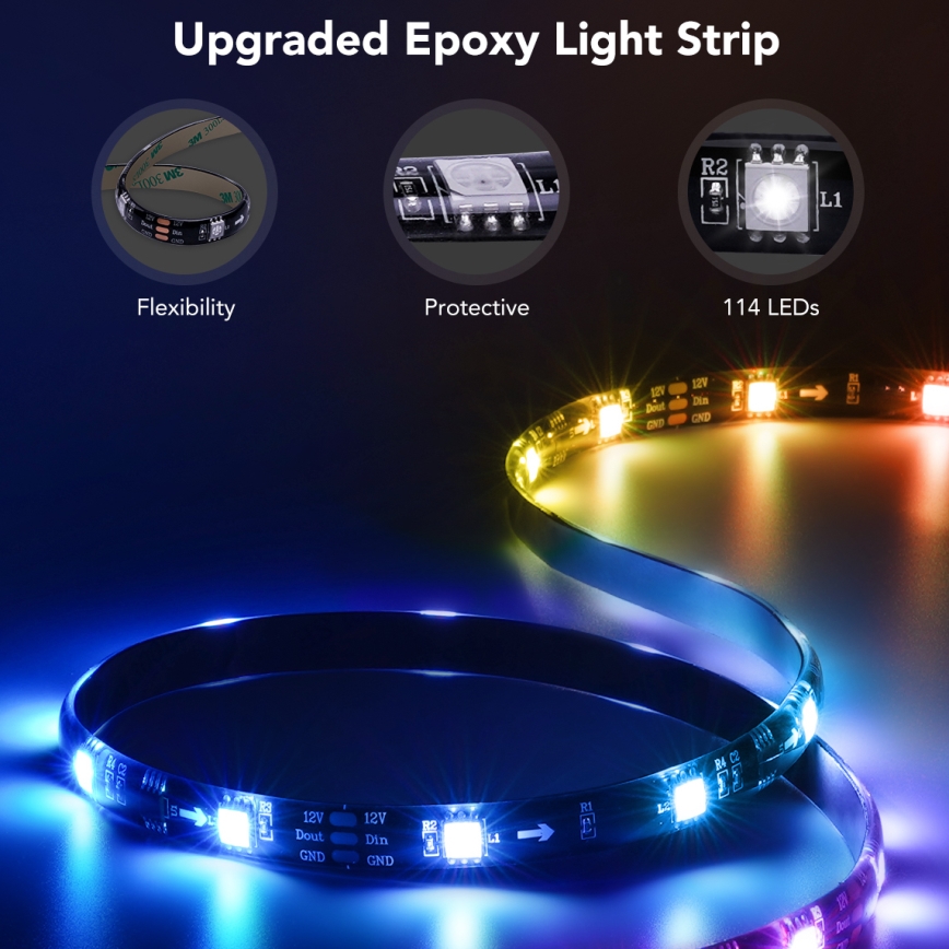 Govee - TV 55-65 älykäs LED-taustavalo RGBIC Wi-Fi