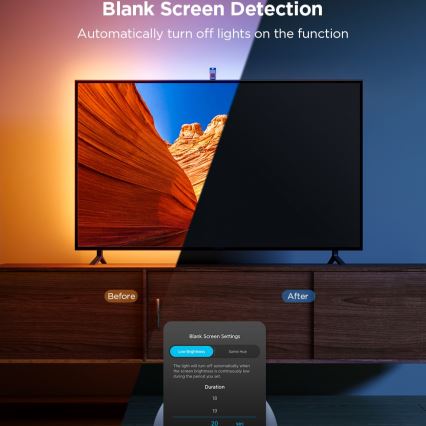 Govee - TV Backlight 3 Lite TV 55-65" SMART LED taustavalo RGBICW Wi-Fi IP67 + kauko-ohjaus