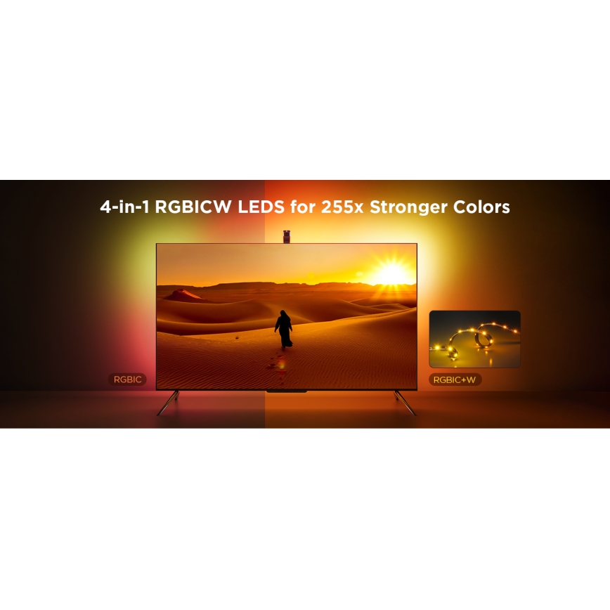 Govee - TV Backlight 3 Lite TV 55-65" SMART LED taustavalo RGBICW Wi-Fi IP67 + kauko-ohjaus