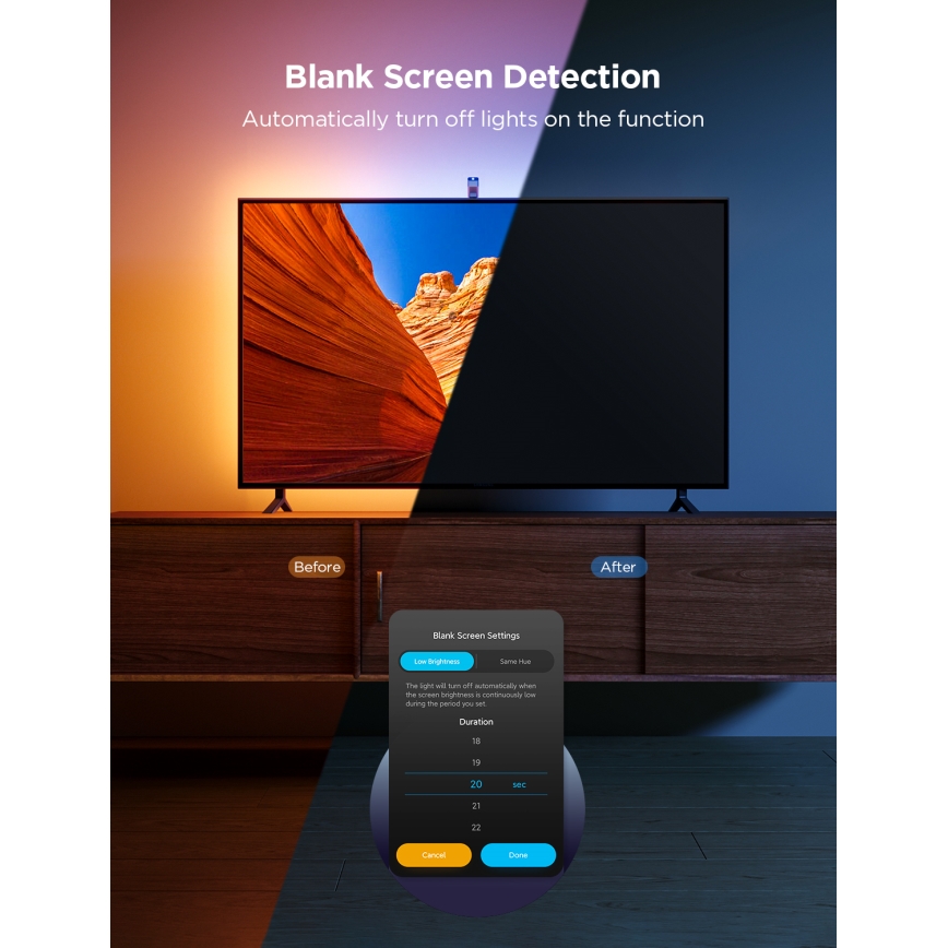 Govee - TV Backlight 3 Lite TV 75-85" SMART LED taustavalo RGBICW Wi-Fi IP67