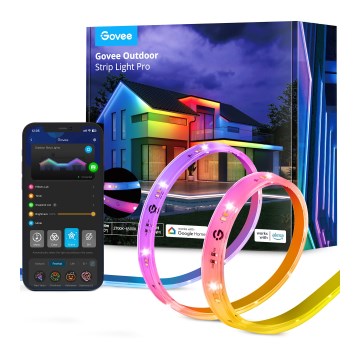 Govee - Ulkotila Pro SMART RGBICWW ulko LED-nauha 10m 2700-6500K Wi-Fi IP65