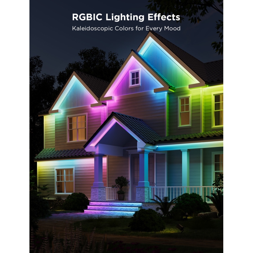 Govee - Ulkotila Pro SMART RGBICWW ulko LED-nauha 10m 2700-6500K Wi-Fi IP65