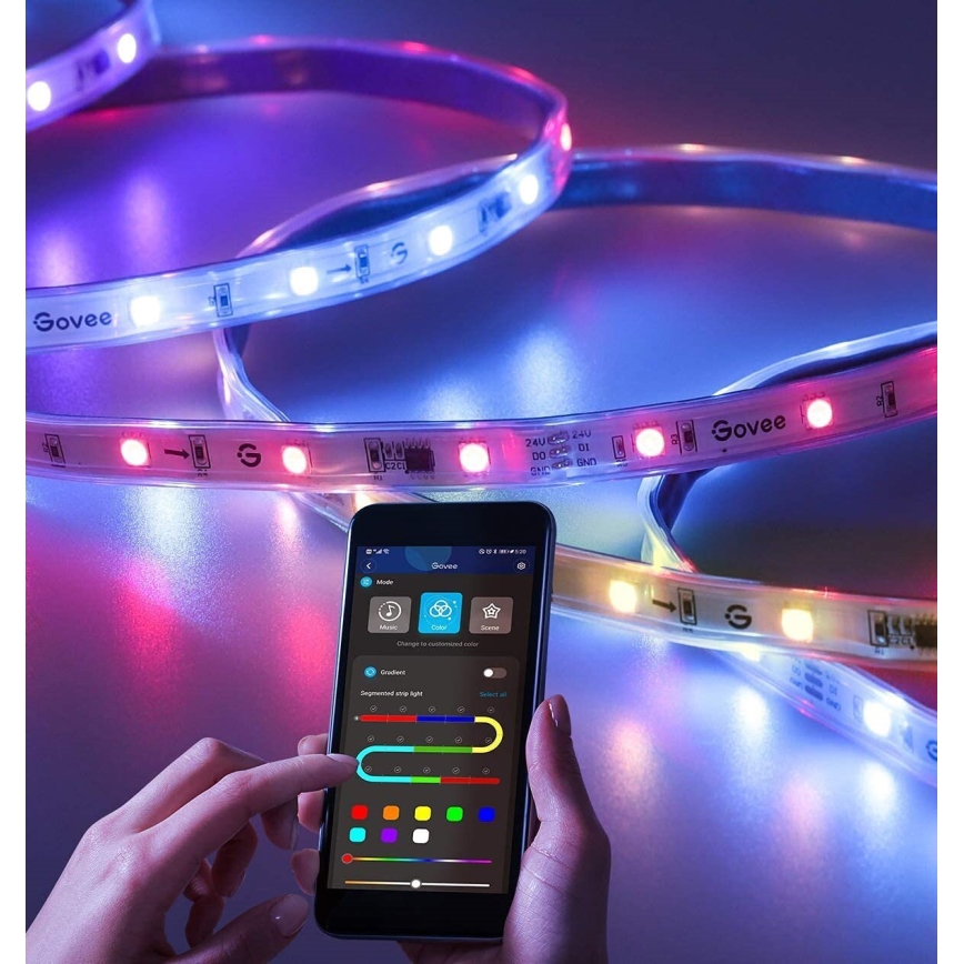 Govee - Ulkotila Pro SMART RGBICWW ulko LED-nauha 10m 2700-6500K Wi-Fi IP65
