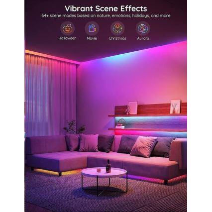 Govee - Wi-Fi RGBIC PRO Smart LED-nauha 10m