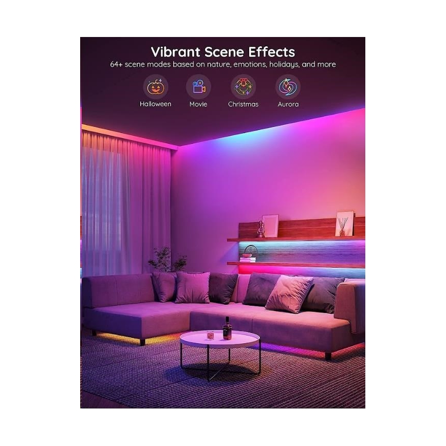 Govee - Wi-Fi RGBIC PRO Smart LED-nauha 10m
