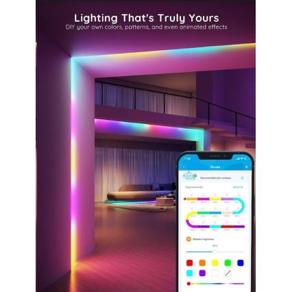 Govee - Wi-Fi RGBIC PRO Smart LED-nauha 10m