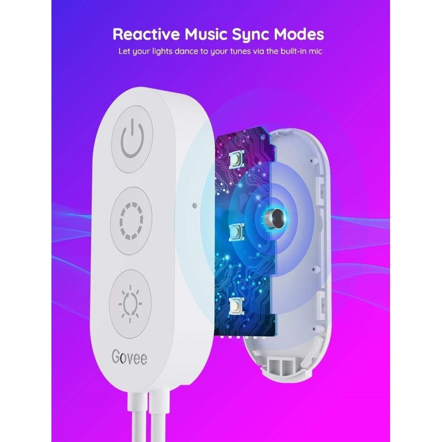 Govee - Wi-Fi RGBIC Smart PRO LED-nauha 5m - erityisen kestävä