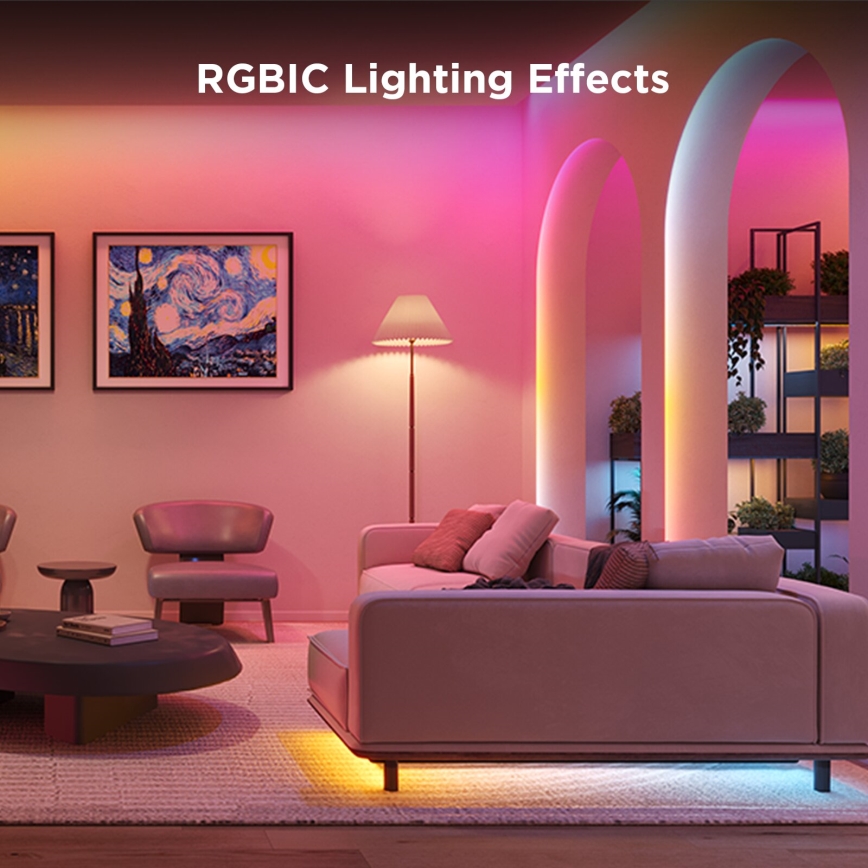 Govee - Wi-Fi RGBICW Smart PRO LED-nauha 5m MATTER  - erityisen kestävä