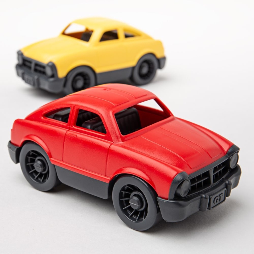 Green Toys - Lautta autoilla valkoinen/sininen