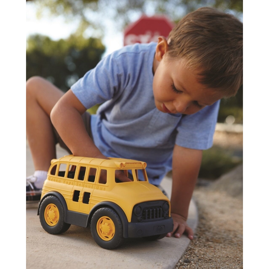 Green Toys - School bus keltainen/musta