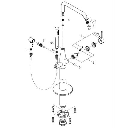 GROHE 23491001 - ESSENCE ammehana 277 mm, kiiltävä kromi