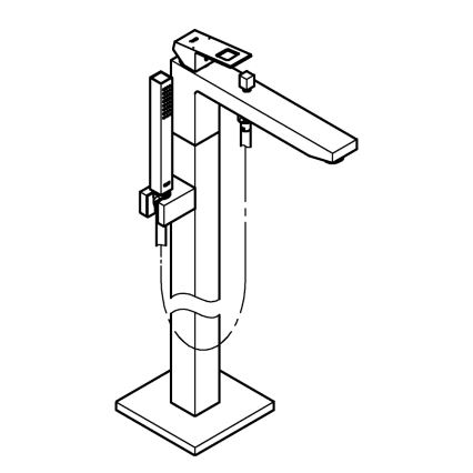 GROHE 23672001 - EUROCUBE ammehana 298 mm, kiiltävä kromi