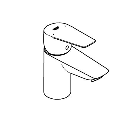 GROHE 23773001 - Pesuallashana START EDGE, koko S, kiiltävä kromi