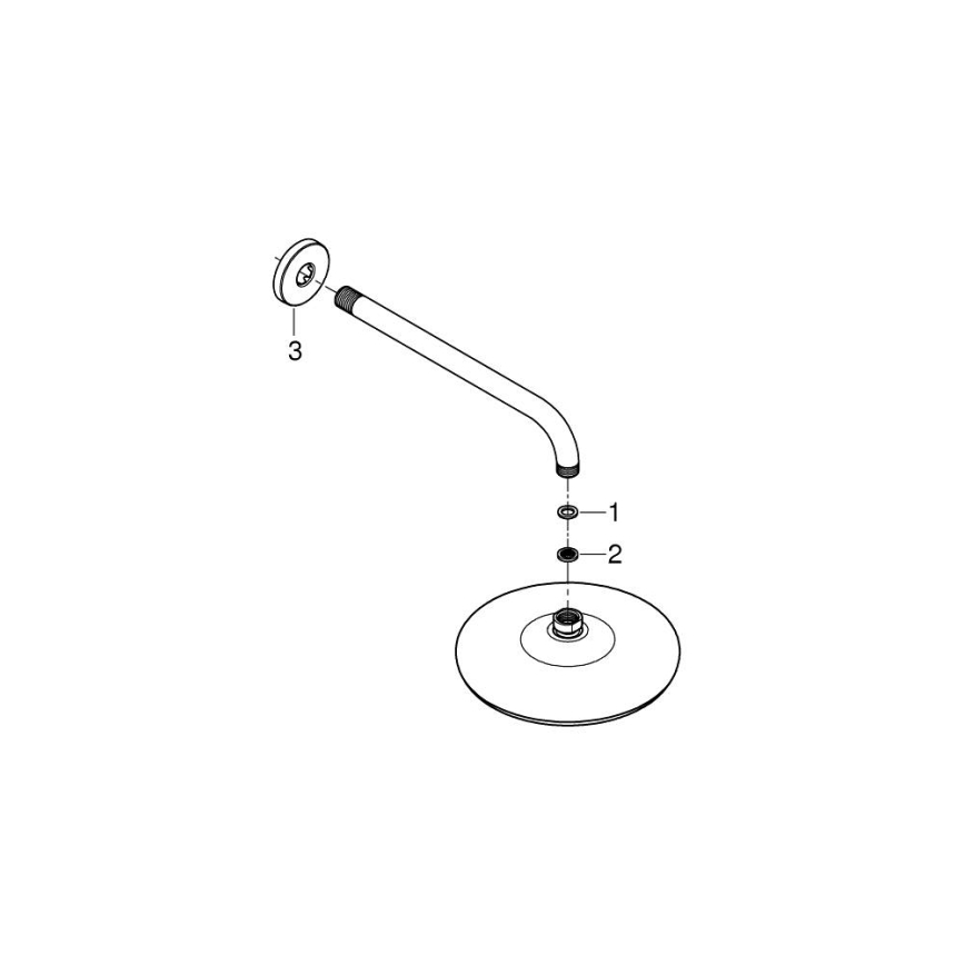 GROHE 26412000 - TEMPESTA 210 286 mm sadesuihku, kiiltävä kromi