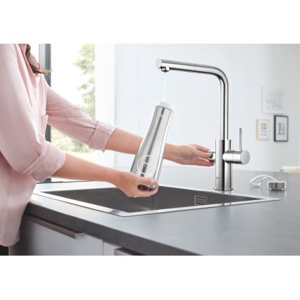 GROHE 31539000 - Keittiöhana BLUE HOME L-muotoinen juoksuputki kiiltävä kromi