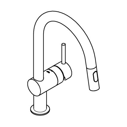 GROHE 32321002 - Keittiöhana A, kiiltävä kromi