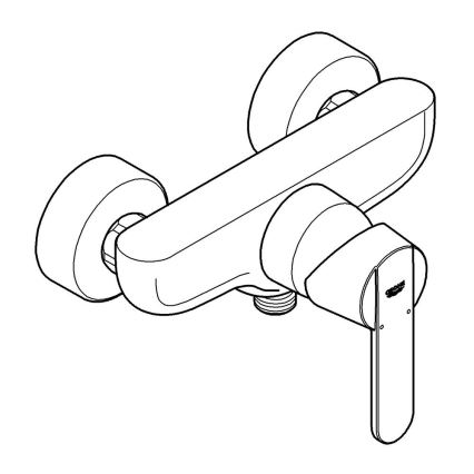 GROHE 32888000 - Suihkusekoitin GET DN 15, kiiltävä kromi